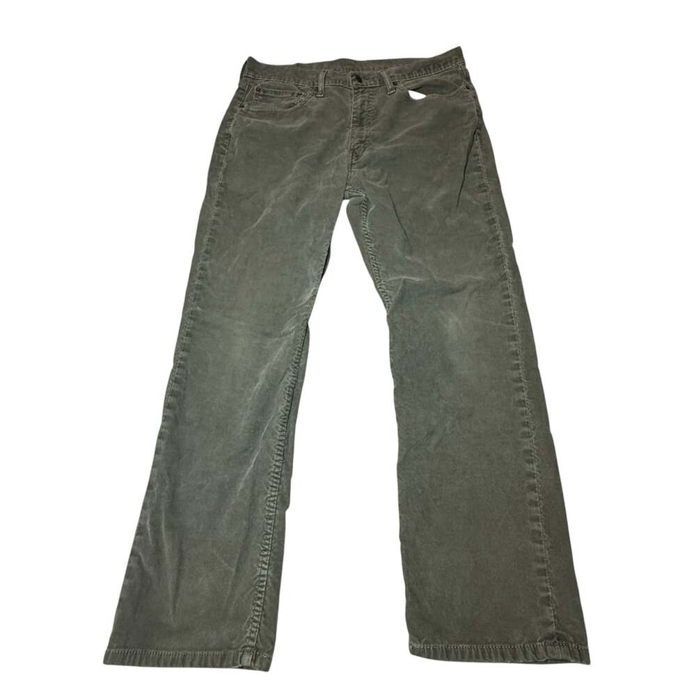 Levis 514 Straight Corduroy Pants Size 36x30 Green